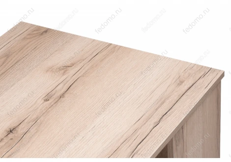 Письменный стол Notta Битти Лофт 116х60х75 дуб делано светлый / белый матовый 495412