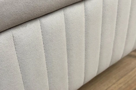 Пуф Винни Mebelson (ДСП,Велюр/Серый,Бежевый) арт.173754,2173