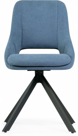 Стул на металлокаркасе Notta Оливер крутящийся синий / черный арт.612666
