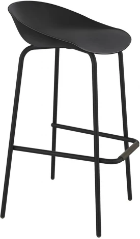 Стул барный SHT-ST19/S29 черный/черный муар Sheffilton 8030296502