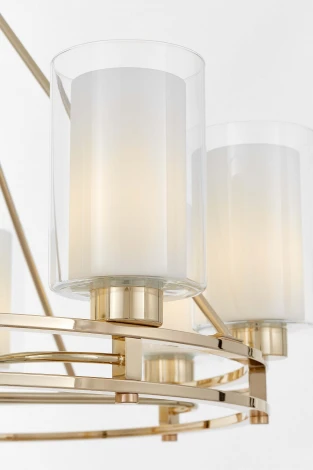 Подвесная люстра Lumina Deco Marietta LDP 8025-8 F.GD+WT