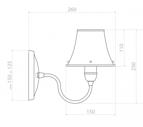 Бра Covali WL-58155 (220V)