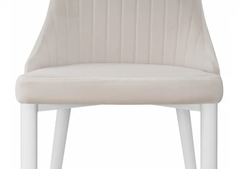 Стул Woodville на металлокаркасе Kora white / beige 15222