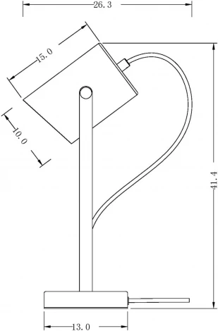 Интерьерная настольная лампа Freya Elori FR4004TL-01BBS