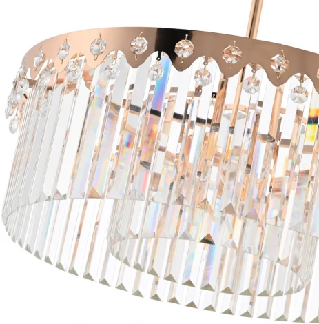 Потолочная люстра хрустальная на штанге Arte Milano Sorrento-8909 378909/8/300/580 GD (220V)