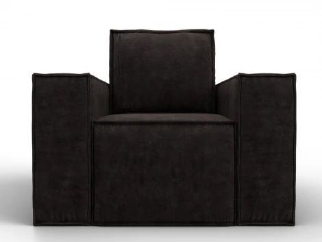 Кресло Лига-081 НПБ (ДСП,Велюр/Коричневый) Лига Диванов 134981