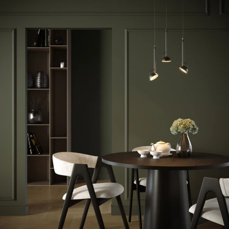 Подвесной светильник Elektrostandard Join 50313 LED 7W 3000K черный (220V, на проводе, круглые)