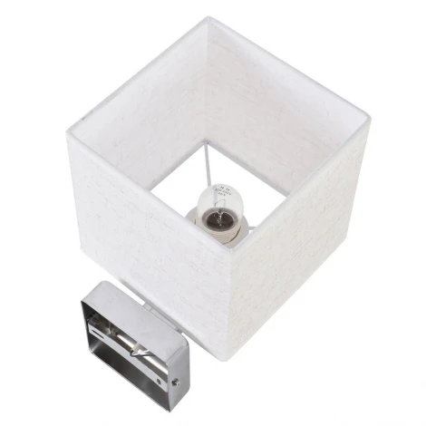 Бра Lumion Norman 8360/1W хром/бежевый металл/текстиль E27 60W 240V