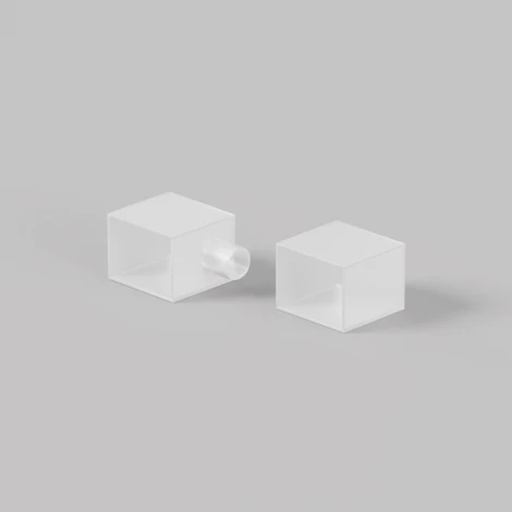 Заглушки для гибкого неона IP65 17x12 мм 2 шт. (выход вверх/вниз) Maytoni Изгиб поперек оптической оси 432005