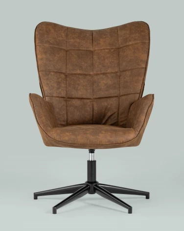Кресло Stool Group Ирис вращающееся коричневое УТ000005619