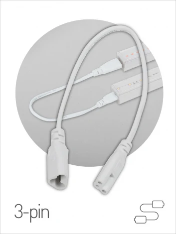 Соединительный кабель 3-pin 0,5 м ЭРА FT-C5-С6-0,5