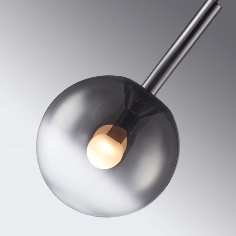 Подвесной светильник iLedex Aura 8615P-1L BK-SM (220V, на проводе, шар)