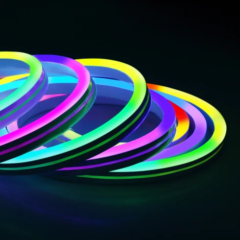 Светодиодная лента Elektrostandard 12V 7W IP65 Набор гибкого одностороннего неона 48Led 5050 RGB, 5м