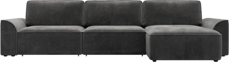Диван угловой Лига-048 НПБ лонг Лига Диванов (Велюр) арт.128502