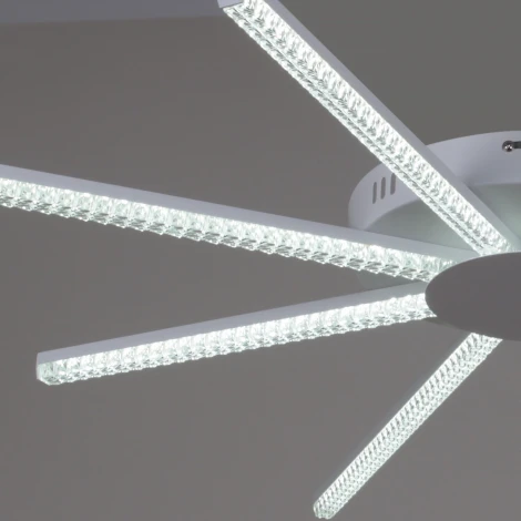 Потолочная люстра светодиодная с пультом  и ночным режимом Reluce 06537-0.3-4+4 WH (Умный дом) (220V)