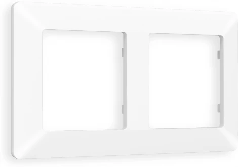 Рамка Ambrella Volt ALFA Line (Белый матовый) 2-ая AF110122