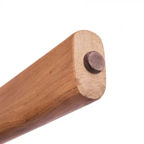 Стул полубарный Rich рогожка латте с ножками цвета орех Bradex Home арт.RF 0860