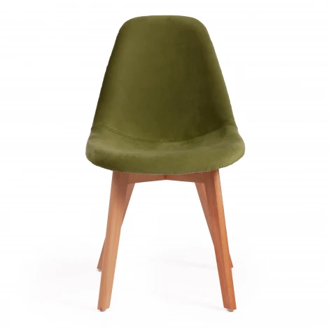 Стул CINDY SOFT (mod. C1021F1) серый (HLR 24)/натуральный (вельвет/дерево)