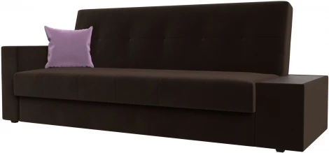 Диван-книжка Лига-020 стол справа (Коричневый,Сиреневый/Микровельвет) Лига Диванов арт.118507