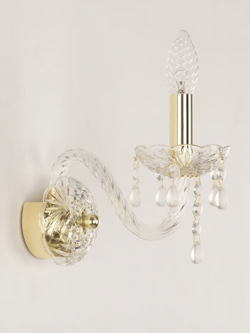 Бра Bohemia 112 112B/1/165 G V0300 (220V, подвески, подсвечник, свеча)