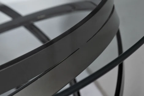 Журнальный стол Garda Decor GY-CT8402BL (Хром/Прозрачный)