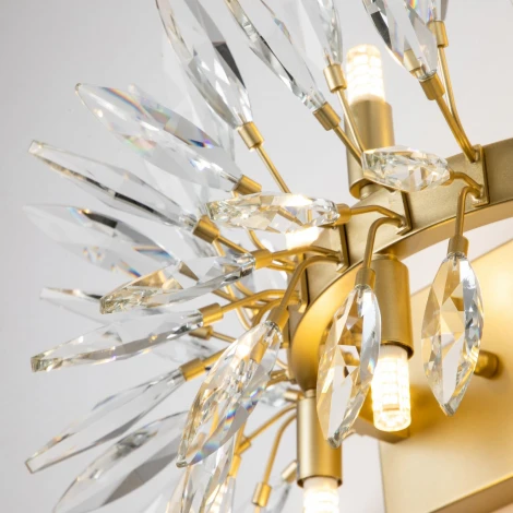 Настенный светильник Favourite Rays 4058-6W (220V, хрусталь, лепестки)