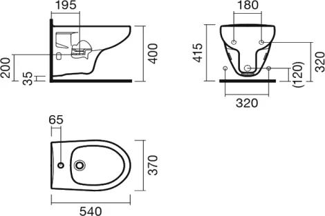 Биде подвесное Sanitana Munique