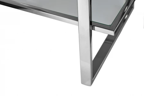 47ED-00400 Стеллаж прозр.стекло/хром 81*40*200см Garda Decor