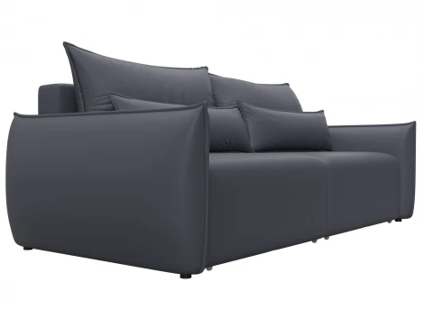 Диван прямой Лига-051 НПБ (ЛДСП,Брус,Фанера/Пластик/Экокожа/Серый) Лига Диванов 129881