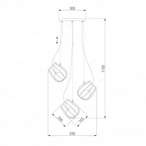 Подвесной светильник Eurosvet Basket 50138/3 черный