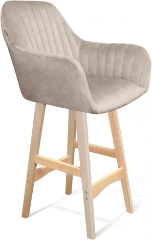 Стул полубарный SHT-ST38-1/S65-1 лунный мрамор/прозрачный лак от фабрики Sheffilton