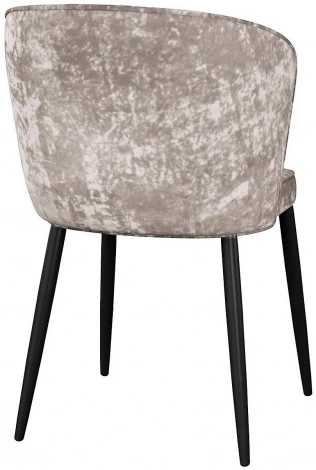 Стул DikLine 347 микровелюр M02 бежевый, ножки черные