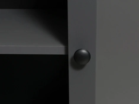 Стеллаж Caprio с ящиком и дверями ОГОГО (арт.434247), (ЛДСП/Белый)