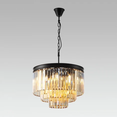 Подвесная люстра Citilux Мартин CL332132 (220V, хрусталь, на цепи, круглые)