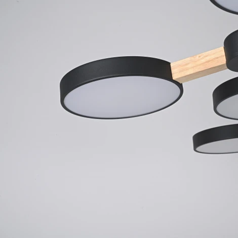 Потолочная люстра на штанге LED TURNA Черный ImperiumLoft Turna-X01 (178306-26, Умный дом, WiFi, голосовое управление)