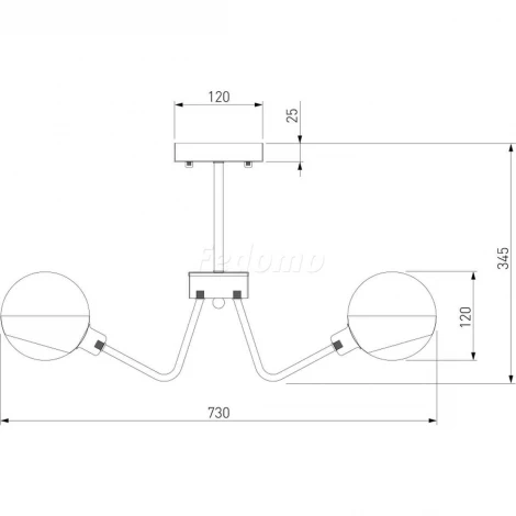 Потолочная люстра Eurosvet Jasper 70093/8 черный