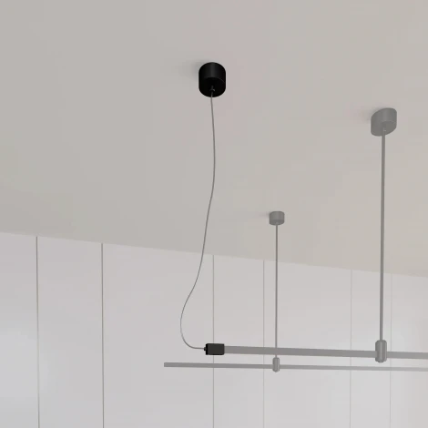 Потолочная чаша с питанием ART-APRIORI-CANOPY-SIDE-L5000-POWER (BK) (Arlight, IP20 Металл) 049338 (48V)