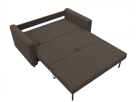 Диван прямой Лига-070 (ЛДСП,Брус,Фанера/Дерево/Рогожка/Коричневый) Лига Диванов 129646