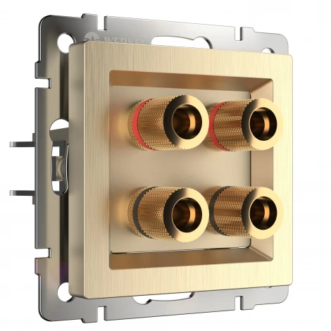 Акустическая розетка (шампань рифленый) Werkel W1185010 (a051421)