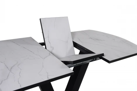 Стол Саен 14 Черный/Жемчужный Перито, Мир стульев
