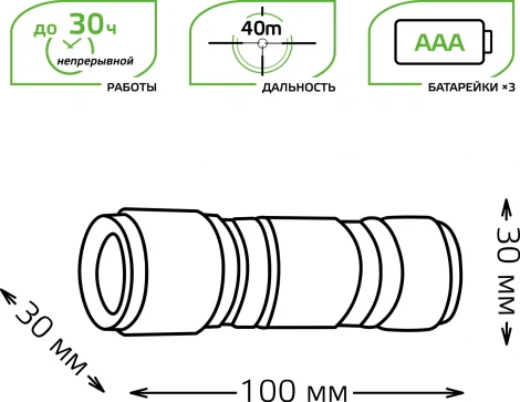 Ручной фонарь Gauss GF106