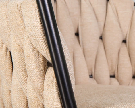 Набор 2 шт стул барный DOBRIN LEON (бежевая ткань (LAR 275-1))