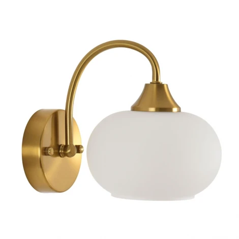 Бра Lumion Larina 8323/1W латунь/белый, металл/стекло E27 1*60W 220V