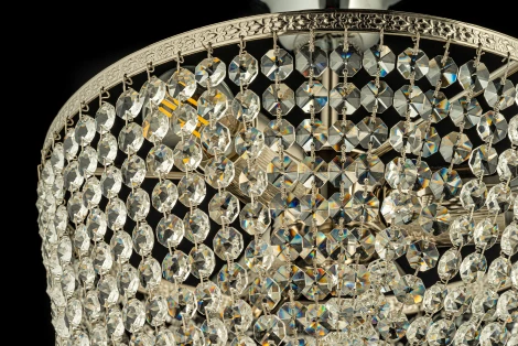 Потолочная люстра каскадная Arti Lampadari Stella E 1.3.30.504 N (220V, хрусталь)