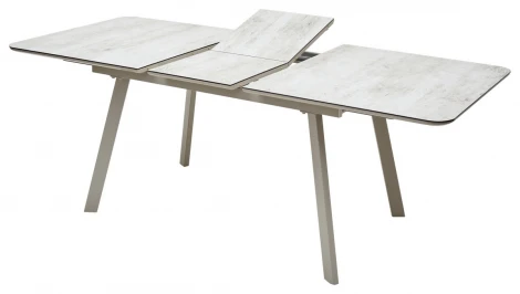 Стеклянный стол M-City ARUBA 140 BEIGE/ CAPPUCINO глазурованное стекло