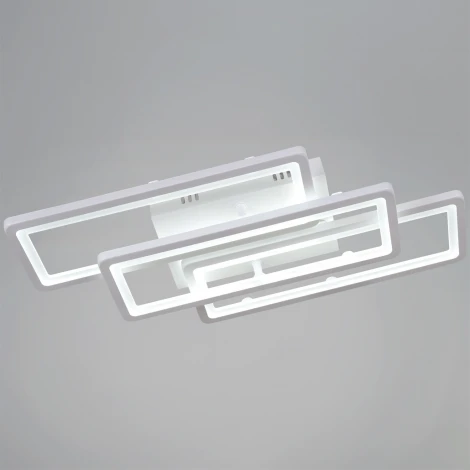 Потолочная люстра светодиодная на штанге с пультом с регулировкой цветовой температуры, яркости и ночным режимом Reluce 03629-0.3-03A WH