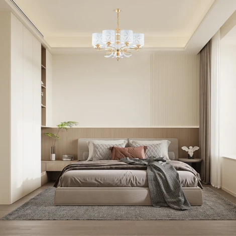 Подвесная люстра Arte Milano Florentia-2097 302097/8 Wh/Gd (220V, на цепи)