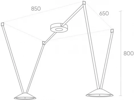Комплект ременной трековой системы Denkirs Belty Set DK55SET03-01-DG (LED, 48V)