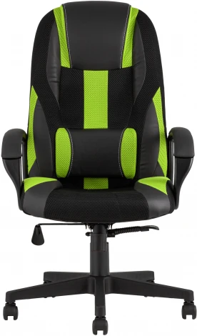 Кресло игровое TopChairs ST-CYBER 9 черный/зеленый УТ000034844