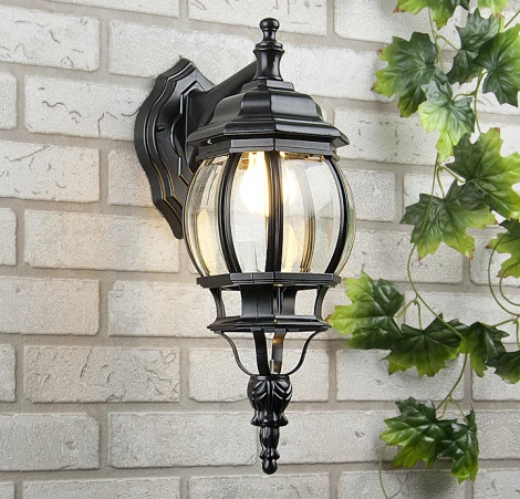 Настенный фонарь уличный Elektrostandard Farola GL 1001D черный